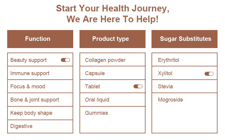 Oem Costom Health Supplements Brand White Private Label Marine Collagen Protein Peptides Powder